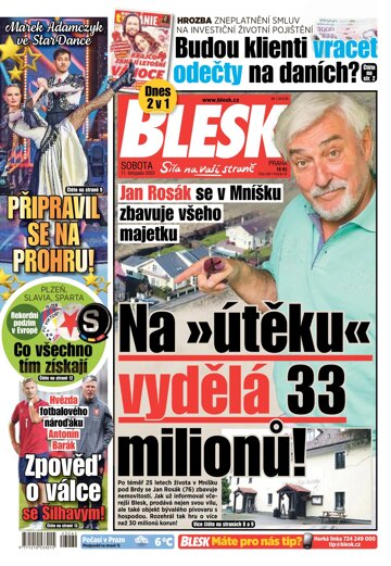 Obálka e-magazínu Blesk 11.11.2023