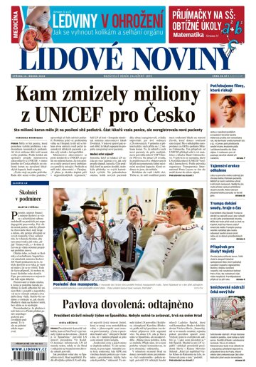 Obálka e-magazínu Lidové noviny 14.2.2024