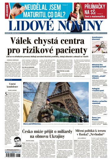 Obálka e-magazínu Lidové noviny 26.3.2024