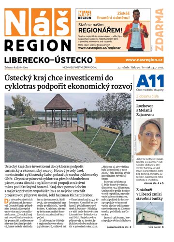 Obálka e-magazínu Náš Region - Liberecko 30/2025