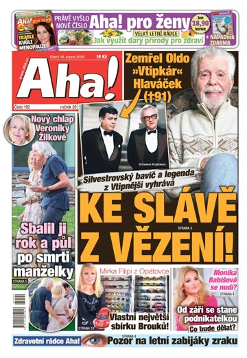 Obálka e-magazínu AHA! 19.8.2025