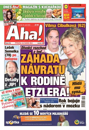 Obálka e-magazínu AHA! 18.9.2025