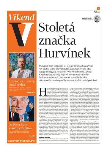 Obálka e-magazínu Hospodářské noviny - příloha Víkend 069 - 10.4.2026 Víkend