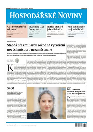 Obálka e-magazínu Hospodářské noviny 118 - 22.6.2026