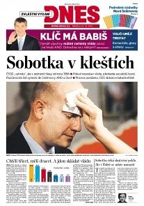 Obálka e-magazínu MF Dnes Zvláštní vydání VOLBY 2013 - 27.10.2013