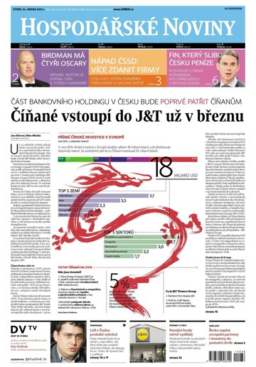 Obálka e-magazínu Hospodářské noviny 038 - 24.2.2015