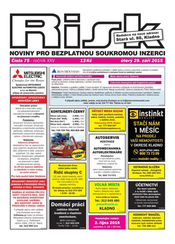 Obálka e-magazínu Risk 75/2015