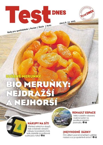 Obálka e-magazínu TEST DNES - 8.12.2015