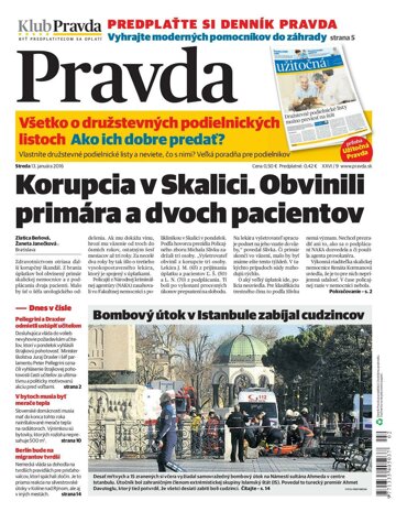 Obálka e-magazínu Pravda 13. 1. 2016