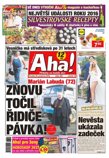 Obálka e-magazínu AHA! 29.12.2016