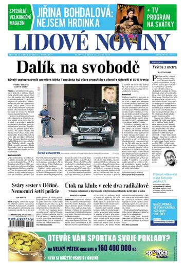 Obálka e-magazínu Lidové noviny 13.4.2017