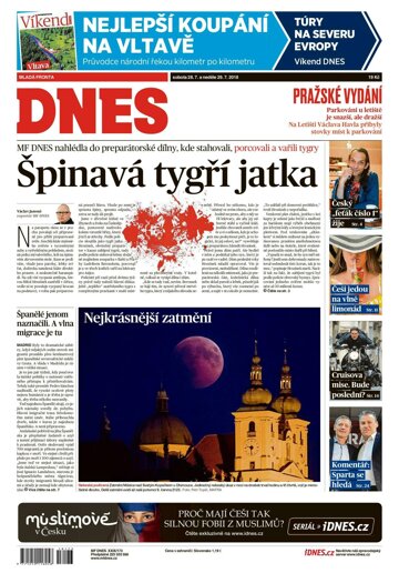 Obálka e-magazínu MF Dnes 28.7.2018