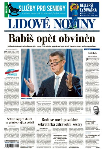 Obálka e-magazínu Lidové noviny 5.12.2019