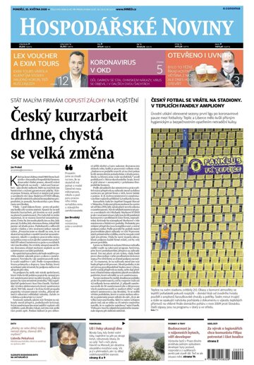 Obálka e-magazínu Hospodářské noviny 099 - 25.5.2020