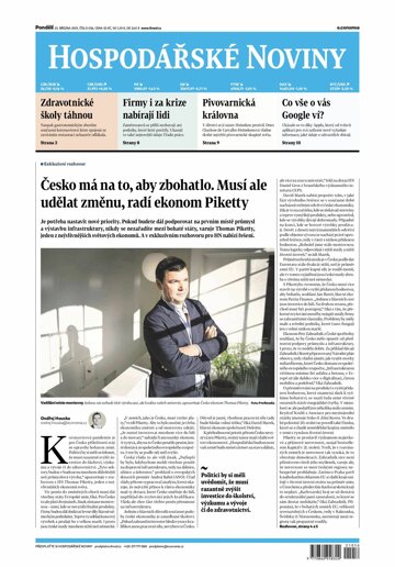 Obálka e-magazínu Hospodářské noviny 056 - 22.3.2021