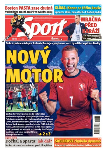 Obálka e-magazínu Sport 13.11.2021