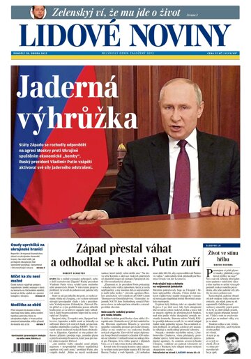 Obálka e-magazínu Lidové noviny 28.2.2022