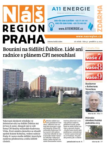 Obálka e-magazínu Náš Region - Praha 37/2023
