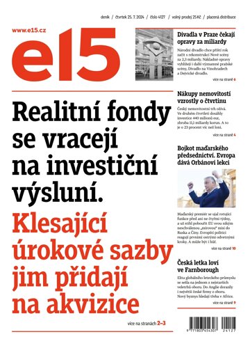 Obálka e-magazínu E15 25.7.2024