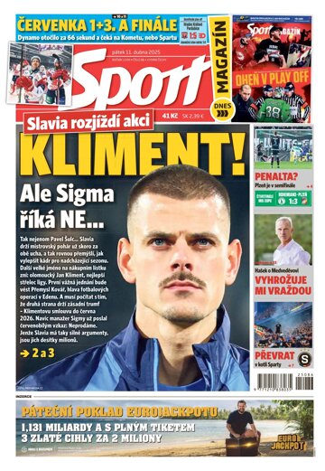 Obálka e-magazínu Sport 11.4.2025