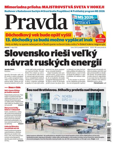 Obálka e-magazínu Pravda 12. 5. 2026