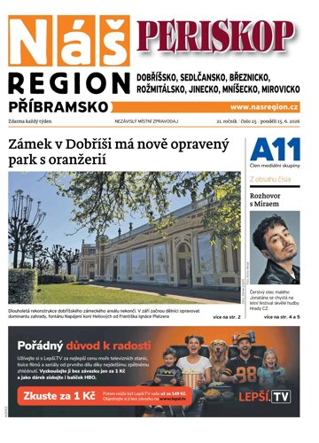 Obálka e-magazínu Náš Region - Příbramsko 25/2026