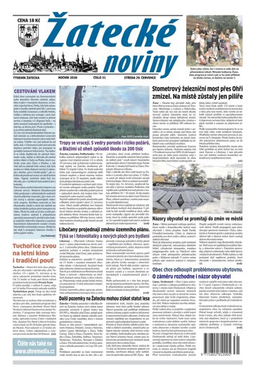 Obálka e-magazínu Žatecké noviny 31/2026