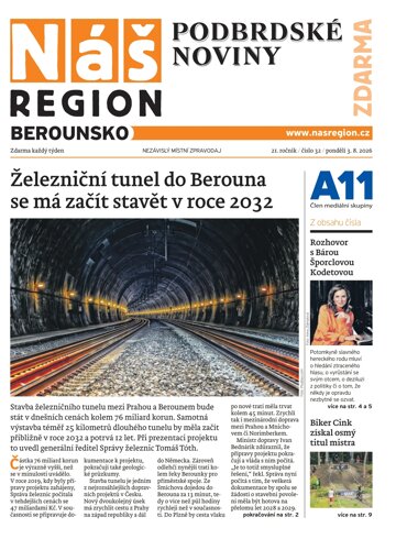 Obálka e-magazínu Náš Region - Berounsko 32/2026
