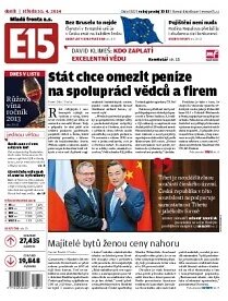 Obálka e-magazínu E15 30.4.2014