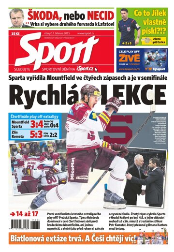 Obálka e-magazínu Sport 17.3.2015