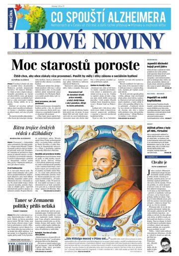 Obálka e-magazínu Lidové noviny 18.3.2015