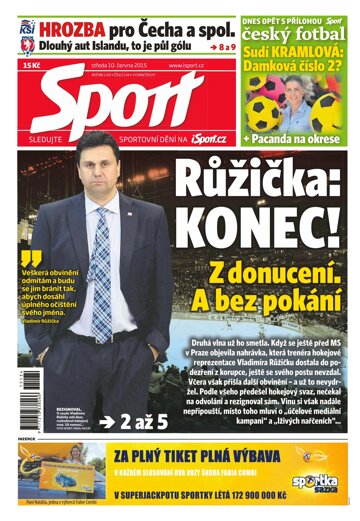 Obálka e-magazínu Sport 10.6.2015