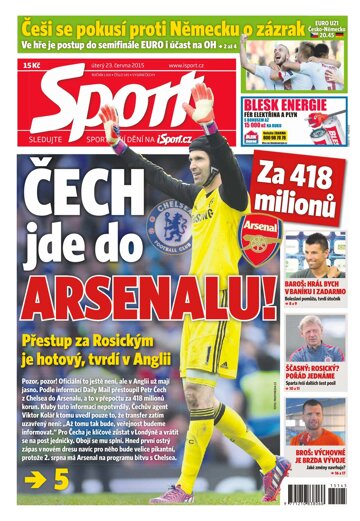 Obálka e-magazínu Sport 23.6.2015