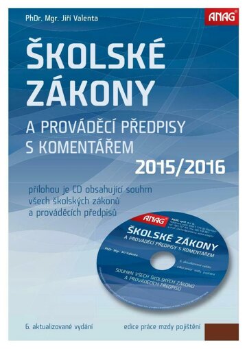 Obálka e-magazínu Školské zákony a prováděcí předpisy s komentářem 2015/2016