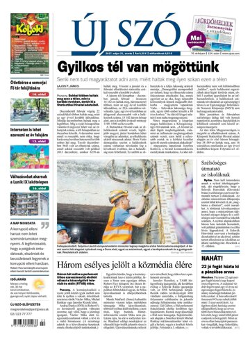 Obálka e-magazínu Új Szó 31.5.2017