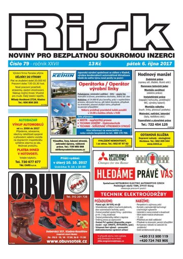 Obálka e-magazínu Risk 79/2017