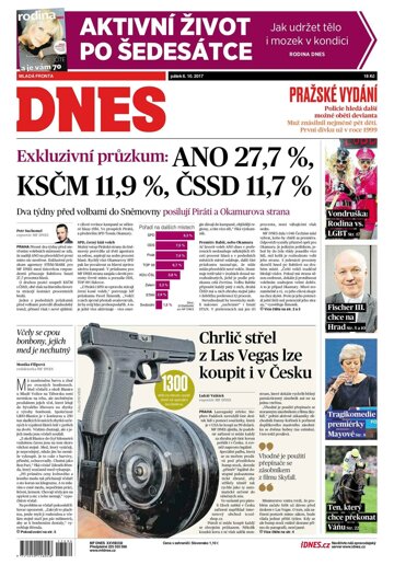 Obálka e-magazínu MF Dnes 6.10.2017