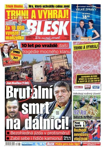 Obálka e-magazínu Blesk 29.9.2018