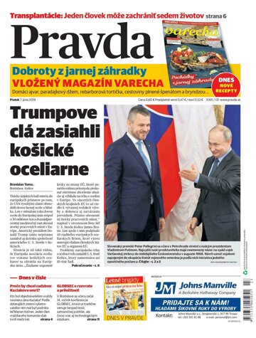 Obálka e-magazínu Pravda 7. 6. 2019