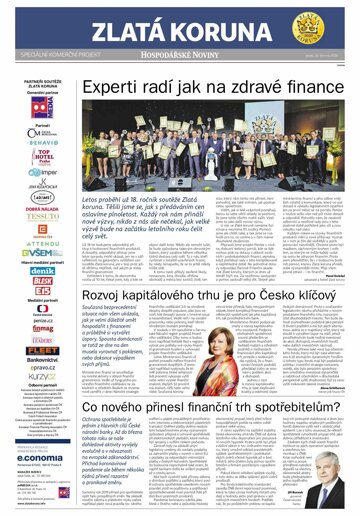 Obálka e-magazínu Hospodářské noviny - příloha 123 - 26.6.2020 příloha Zlatá koruna