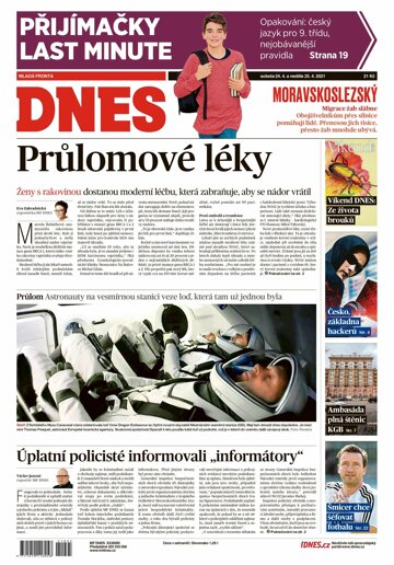 Obálka e-magazínu MF DNES Moravskoslezský - 24.4.2021