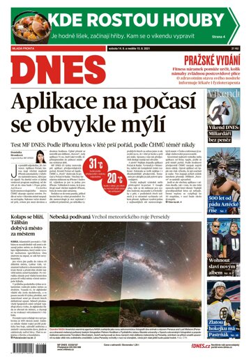 Obálka e-magazínu MF Dnes 14.8.2021