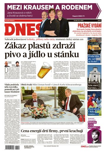 Obálka e-magazínu MF Dnes 18.8.2022