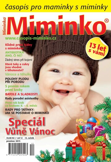Obálka e-magazínu Miminko 12/2015