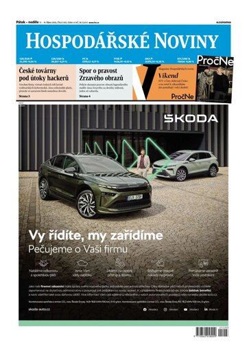 Obálka e-magazínu Hospodářské noviny 203 - 17.10.2025