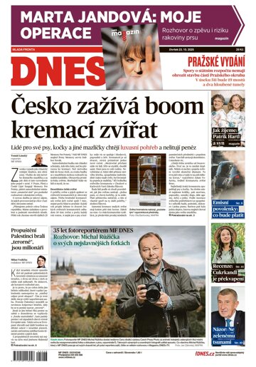 Obálka e-magazínu MF Dnes 23.10.2025