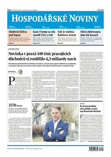Obálka e-magazínu Hospodářské noviny 013 - 20.1.2026