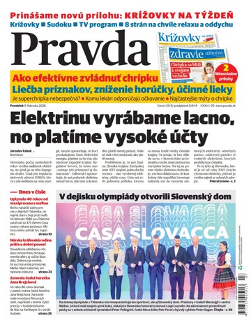 Obálka e-magazínu Pravda 9. 2. 2026