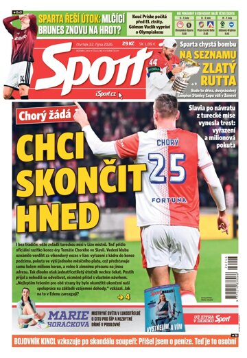 Obálka e-magazínu Sport 22.10.2026