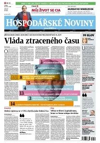 Obálka e-magazínu Hospodářské noviny 130 - 8.7.2013